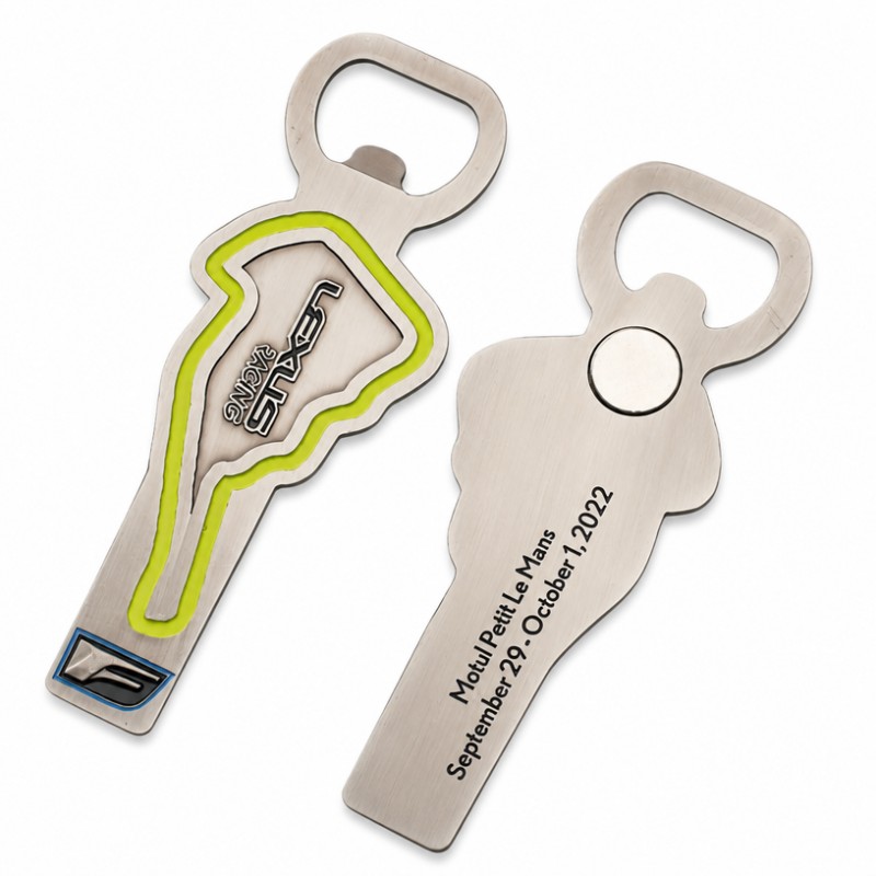 Custom Metal Bottle Opener Magnets ຕູ້ເຢັນ