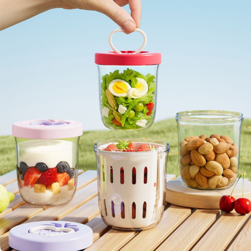 Double-Layer Draining Salad Cup