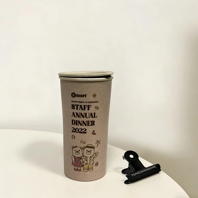 Double Layer Wheat Straw Cup