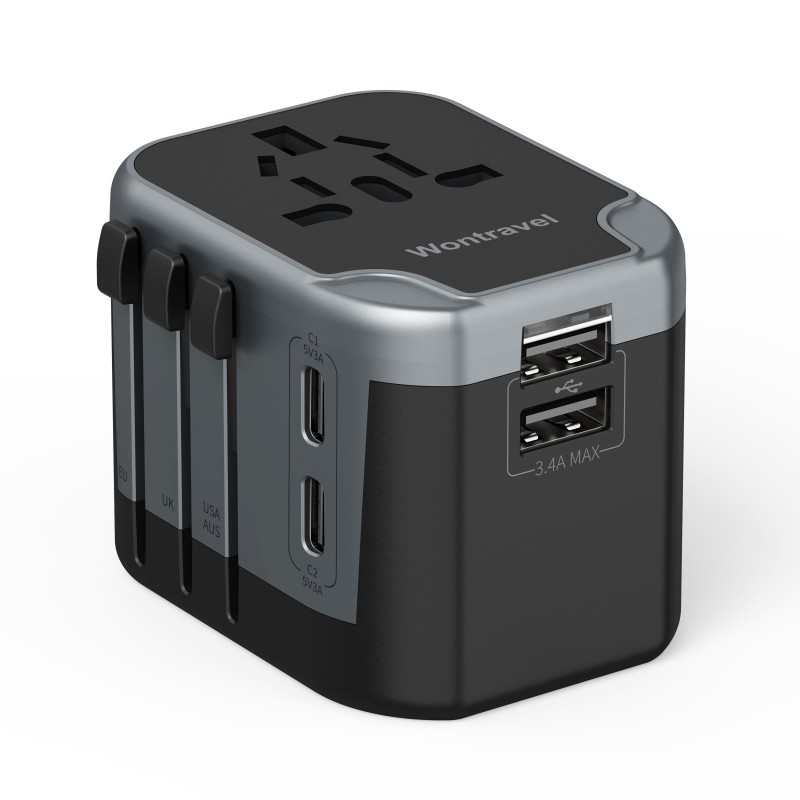 Universal All-in-One ອະແດບເຕີການເດີນທາງສາກົນສໍາລັບການນໍາໃຊ້ທົ່ວໂລກ